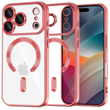 Husa de protectie Techsuit Luxury Crystal MagSafe compatibil cu iPhone 17 Pro Max, Rosu