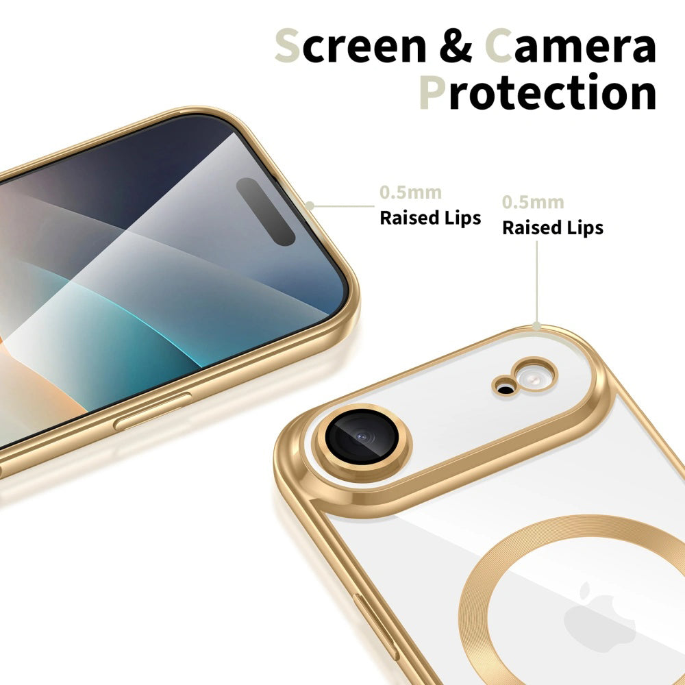 Husa de protectie Techsuit Luxury Crystal MagSafe compatibil cu iPhone 17 Air, Negru