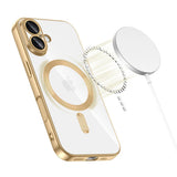 Husa de protectie Techsuit Luxury Crystal MagSafe compatibil cu iPhone 17, Argintiu