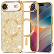 Husa de protectie Techsuit Luxury Glitter MagSafe compatibil cu iPhone 17 Air, Auriu
