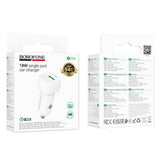 Incarcator Borofone Car Cloud (BZ34), USB, Single Port, 18W (QC/FCP/AFC), ABS, for 12-24V, Alb