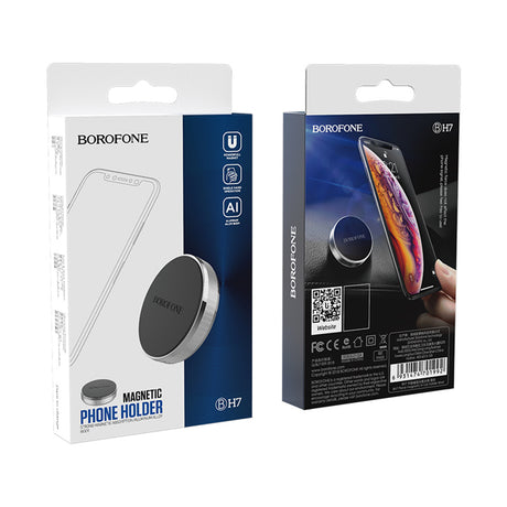 Suport Borofone Plane (BH7), for Dashboard, Magnetic, Aluminum Alloy, Negru