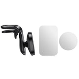 Suport Borofone Kyle (BH40), for Air Vent, Aluminum Alloy + ABS + Silicone, N38 Magnets, 4.7 - , Negru