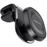 Suport Borofone Kyle (BH40), for Air Vent, Aluminum Alloy + ABS + Silicone, N38 Magnets, 4.7 - , Negru