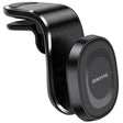 Suport Borofone Kyle (BH40), for Air Vent, Aluminum Alloy + ABS + Silicone, N38 Magnets, 4.7 - , Negru