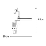 Suport Yesido 4in1 (C274), Cup Storage, Phone Mount and Sundries Storage, 720° Adjustable Angle, 4.7-7.2", Negru