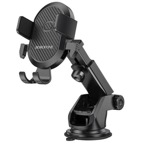 Suport Borofone Amazing Bay (BH39), with Suction Cup, for Dashboard/Windshield, 4.5-6.5" Phone, Negru