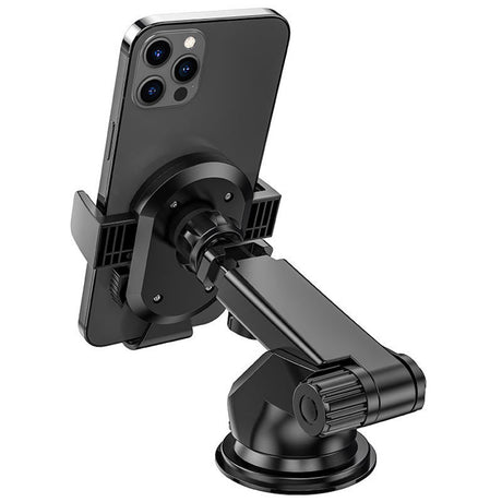 Suport Borofone Amazing Bay (BH39), with Suction Cup, for Dashboard/Windshield, 4.5-6.5" Phone, Negru