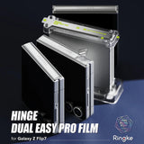 Folie de protectie Ringke Hinge Dual Easy Pro Film (set de 2) compatibil cu Samsung Galaxy Z Flip7, Transparent