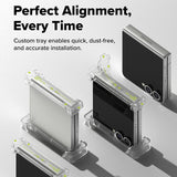 Folie de protectie Ringke Hinge Dual Easy Pro Film (set de 2) compatibil cu Samsung Galaxy Z Flip7, Transparent