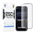 Folie de protectie Lito 2.5D FullGlue Glass compatibil cu iPhone 17 Pro, Negru