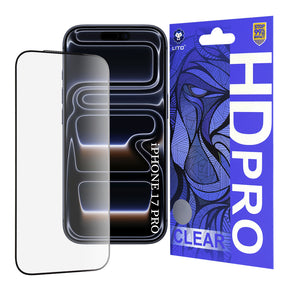 Folie de protectie Lito HD Pro Clear compatibil cu iPhone 17 Pro, Negru