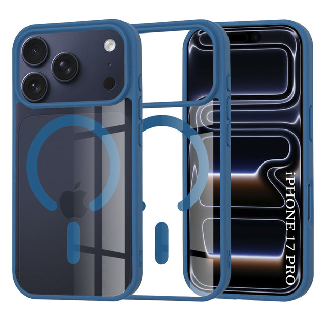 Husă Techsuit MagSafe Pro albastră pentru iPhone 17 Pro
