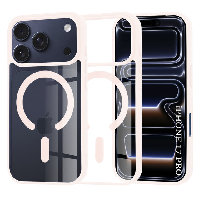 Husa de protectie Techsuit MagSafe Pro compatibil cu iPhone 17 Pro, Nude Pink