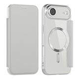 Husa de protectie Techsuit SmartMag Book compatibil cu iPhone 17 Air, Gri