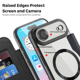 Husa de protectie Techsuit SmartMag Book compatibil cu iPhone 17 Air, Albastru