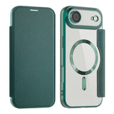Husa de protectie Techsuit SmartMag Book compatibil cu iPhone 17 Air, Verde
