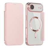 Husa de protectie Techsuit SmartMag Book compatibil cu iPhone 17 Air, Roz