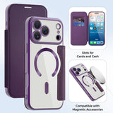 Husa de protectie Techsuit SmartMag Book compatibil cu iPhone 17 Pro Max, Mov