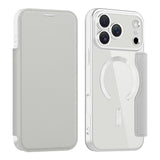 Husa de protectie Techsuit SmartMag Book compatibil cu iPhone 17 Pro Max, Gri