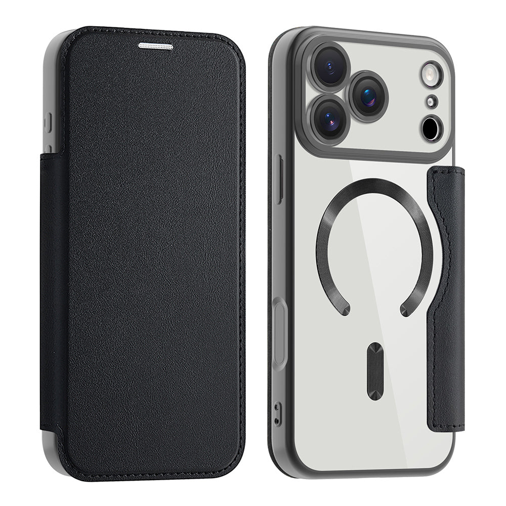 Husa de protectie Techsuit SmartMag Book compatibil cu iPhone 17 Pro Max, Negru