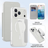 Husa de protectie Techsuit SmartMag Book compatibil cu iPhone 17 Pro, Gri