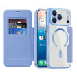 Husa de protectie Techsuit SmartMag Book compatibil cu iPhone 17 Pro, Albastru Deschis