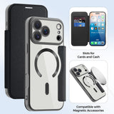 Husa de protectie Techsuit SmartMag Book compatibil cu iPhone 17 Pro, Negru