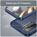 Husa de protectie Techsuit Carbon Silicone compatibil cu Samsung Galaxy A17 5G / A17 4G / M17 / F17, Albastru