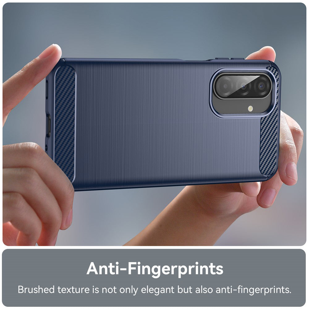 Husa de protectie Techsuit Carbon Silicone compatibil cu Samsung Galaxy A17 5G / A17 4G / M17 / F17, Albastru