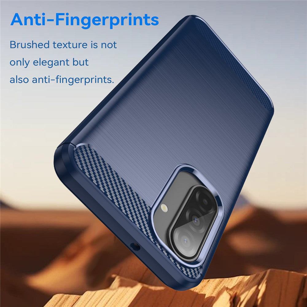Husa de protectie Techsuit Carbon Silicone compatibil cu Samsung Galaxy A17 5G / A17 4G / M17 / F17, Albastru