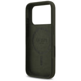 Husa de protectie Guess Silicone Triangle Logo MagSafe (GUHMP17LSCTRLMA) compatibil cu iPhone 17 Pro, Kaki