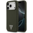 Husa de protectie Guess Silicone Triangle Logo MagSafe (GUHMP17LSCTRLMA) compatibil cu iPhone 17 Pro, Kaki