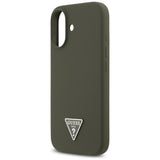 Husa de protectie Guess Silicone Triangle Logo MagSafe (GUHMP17SSCTRLMA) compatibil cu iPhone 17, Kaki