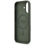 Husa de protectie Guess Silicone Triangle Logo MagSafe (GUHMP17SSCTRLMA) compatibil cu iPhone 17, Kaki