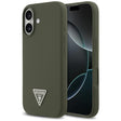 Husa de protectie Guess Silicone Triangle Logo MagSafe (GUHMP17SSCTRLMA) compatibil cu iPhone 17, Kaki