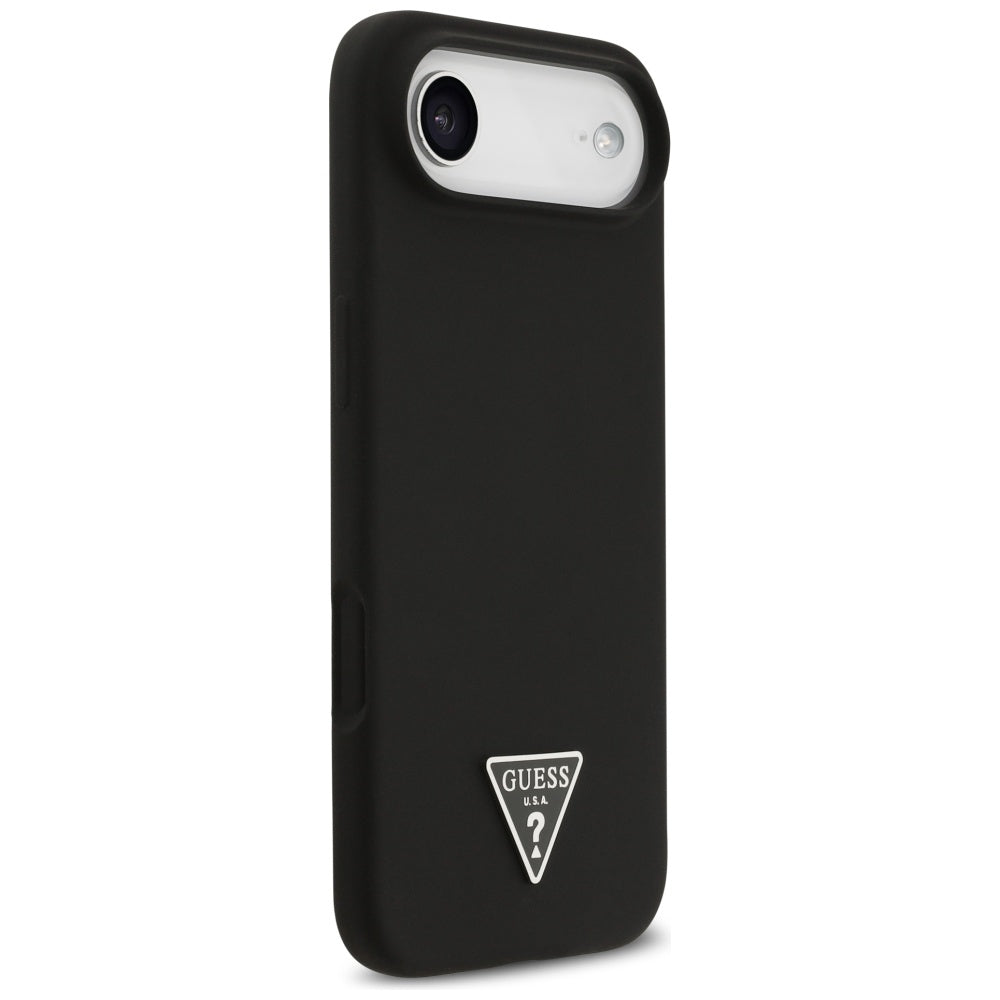 Husa de protectie Guess Silicone Triangle Logo MagSafe (GUHMP17MSCTRLMK) compatibil cu iPhone 17 Air, Negru