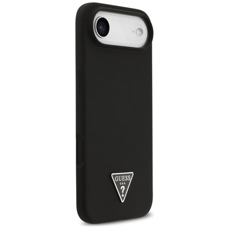 Husa de protectie Guess Silicone Triangle Logo MagSafe (GUHMP17MSCTRLMK) compatibil cu iPhone 17 Air, Negru
