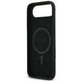 Husa de protectie Guess Silicone Triangle Logo MagSafe (GUHMP17MSCTRLMK) compatibil cu iPhone 17 Air, Negru