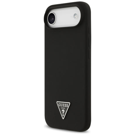 Husa de protectie Guess Silicone Triangle Logo MagSafe (GUHMP17MSCTRLMK) compatibil cu iPhone 17 Air, Negru