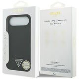 Husa de protectie Guess Silicone Triangle Logo MagSafe (GUHMP17MSCTRLMK) compatibil cu iPhone 17 Air, Negru