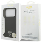 Husa de protectie Guess Silicone Triangle Logo MagSafe (GUHMP17LSCTRLMK) compatibil cu iPhone 17 Pro, Negru