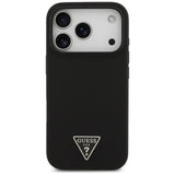 Husa de protectie Guess Silicone Triangle Logo MagSafe (GUHMP17LSCTRLMK) compatibil cu iPhone 17 Pro, Negru