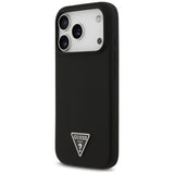 Husa de protectie Guess Silicone Triangle Logo MagSafe (GUHMP17LSCTRLMK) compatibil cu iPhone 17 Pro, Negru