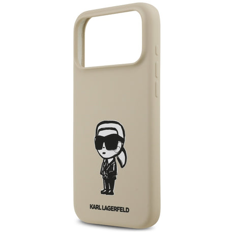 Husa de protectie Karl Lagerfeld compatibil cu iPhone 17 Pro Max, Bej