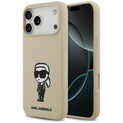 Husa de protectie Karl Lagerfeld compatibil cu iPhone 17 Pro Max, Bej