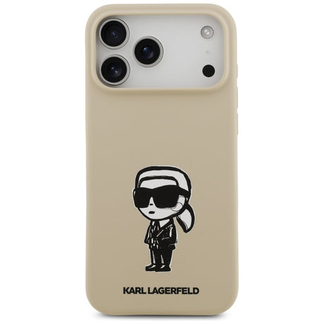 Husa de protectie Karl Lagerfeld compatibil cu iPhone 17 Pro Max, Bej