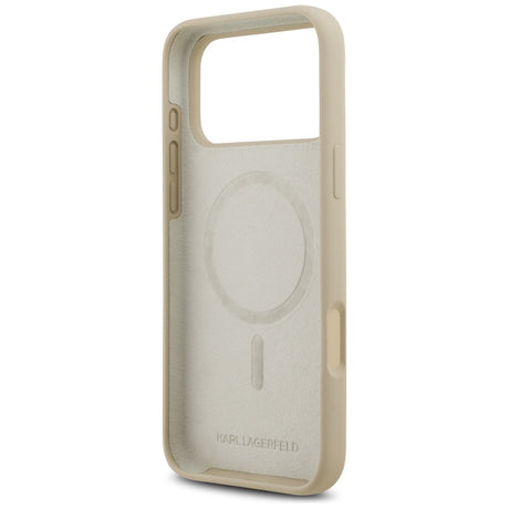 Husa de protectie Karl Lagerfeld compatibil cu iPhone 17 Pro Max, Bej