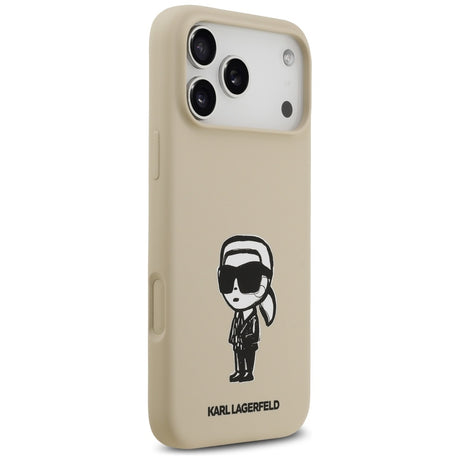 Husa de protectie Karl Lagerfeld compatibil cu iPhone 17 Pro Max, Bej