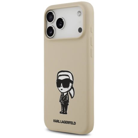 Husa de protectie Karl Lagerfeld compatibil cu iPhone 17 Pro Max, Bej